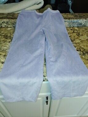 Nwt 14p Alfred Dunner Women's People Lavender Corduroy Wide-Leg Pants